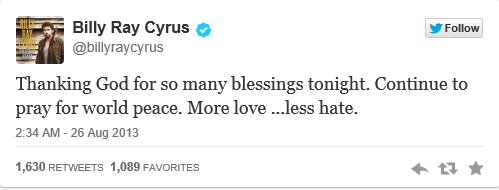 Tweet Cyrus
